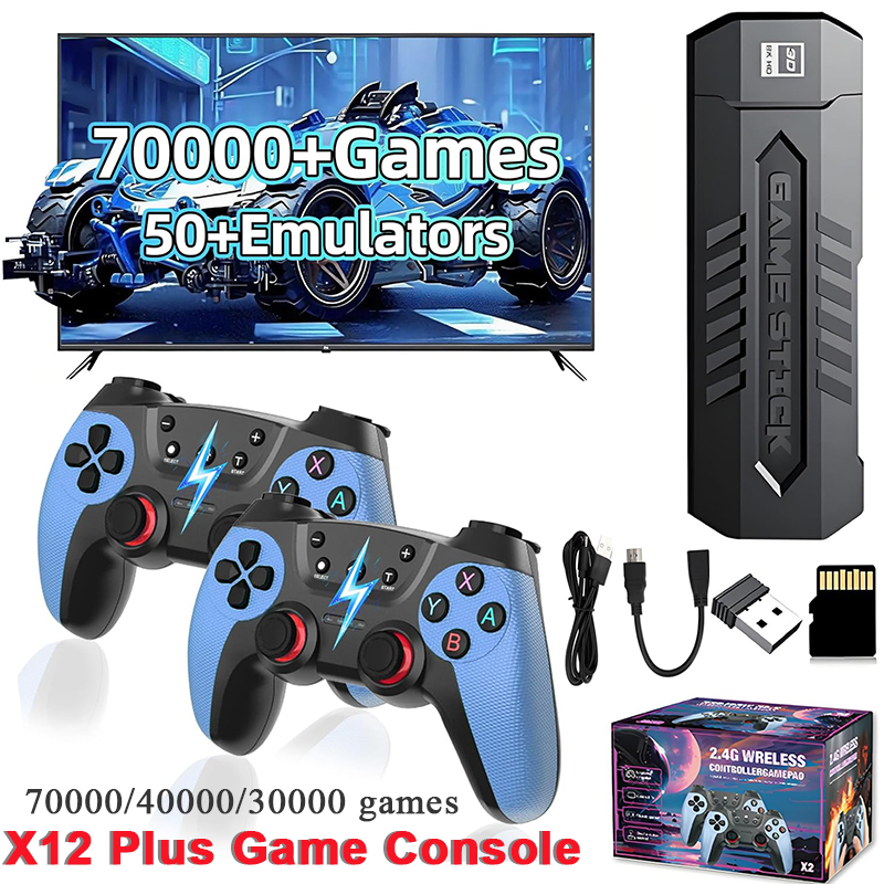 Retro Gaming N64 - X2 Retro-Spielstick mit 128GB 70000/30000+ Spielen