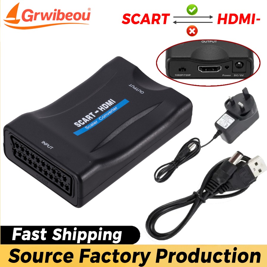 Scart To Hdmi - 1080P SCART Zu HDMI-kompatibel Video Audio