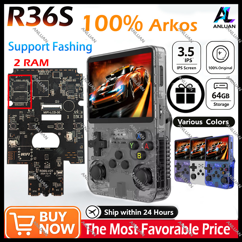 Retro Gaming Images - Original R36S Retro-Handheld-Spielkonsole Open-Source-ARKOS-System 3,5