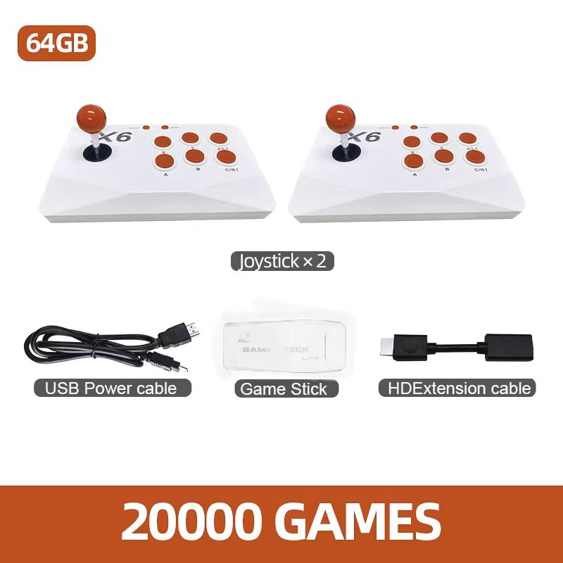 Retro Gaming X6 - X6 Videospielkonsole 4K HD 64 GB