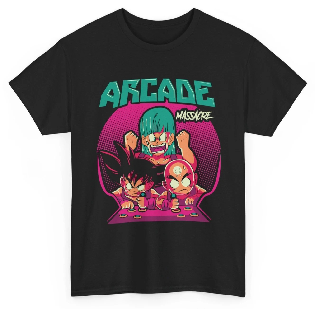 Retro Gaming Shop - Sommer-Sonderangebot, Goku&Krillin Arcade T-Shirt Retro Gaming