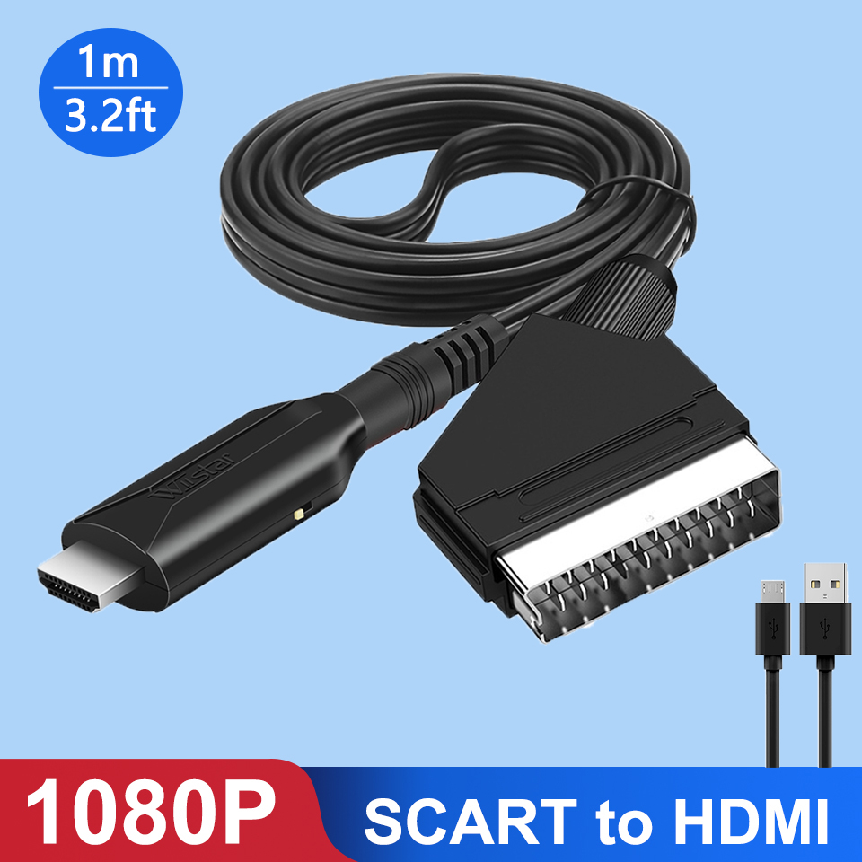 Scart To Hdmi - Scart zu HDMI Konverter 1080P Video