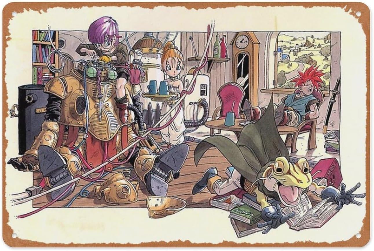 Retro Gaming Consoles - Retro Game Metallschild – Chrono Trigger