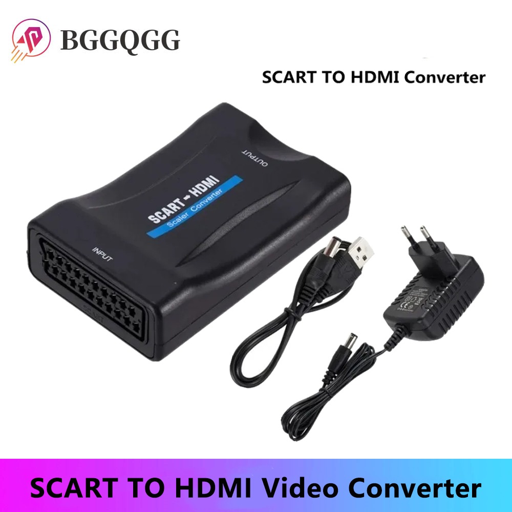 Scart To Hdmi - BGGQGG 1080P SCART Zu HDMI-kompatibel Video