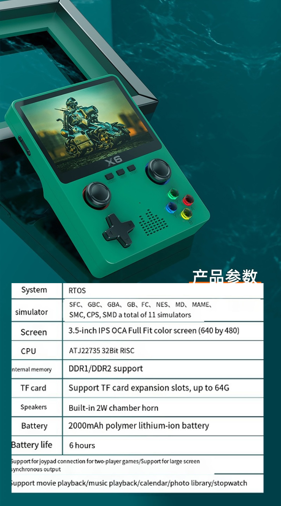 Neue Videospielkonsolen X6 3,5 – Retro Gaming X6 Bewertung und Preis