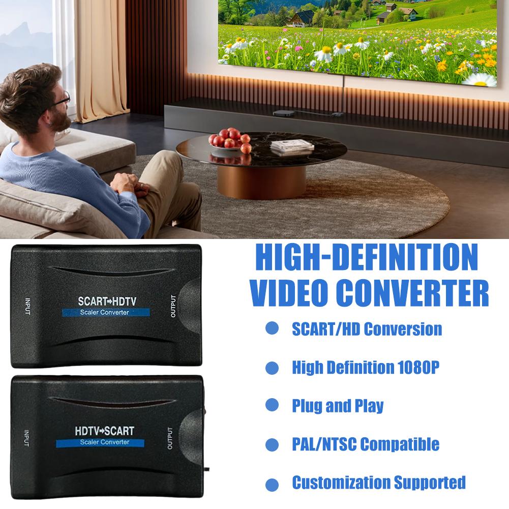 1080P HDMI zu SCART Video-Audi – Scart To Hdmi Bewertung und Preis