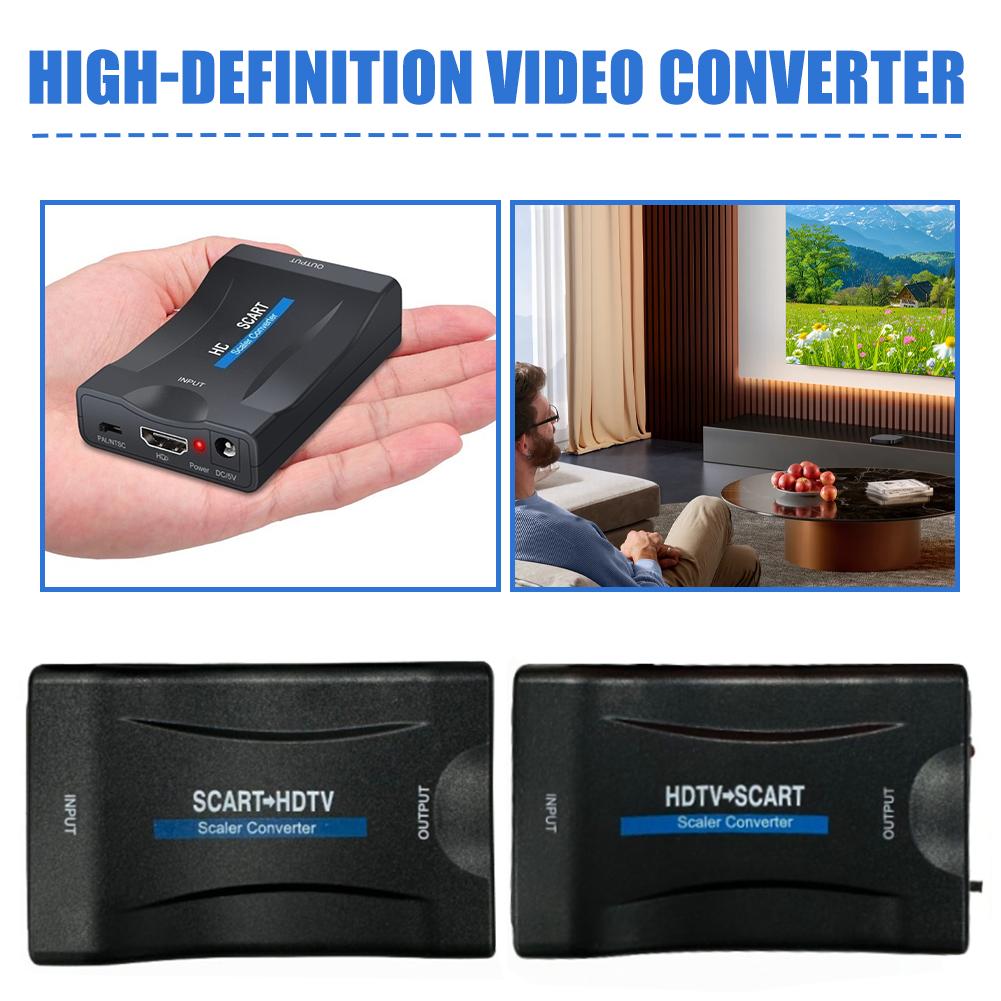 1080P HDMI zu SCART Video-Audi – Scart To Hdmi Bewertung und Preis