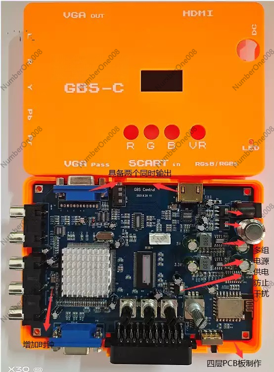 Niedrigauflösender Spiel-RGBS- – Scart To Hdmi Bewertung und Preis
