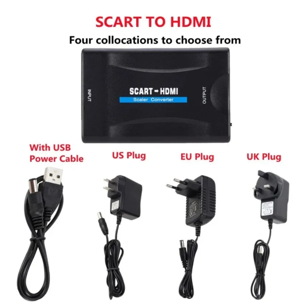BGGQGG 1080P SCART Zu HDMI-kom – Scart To Hdmi Bewertung und Preis