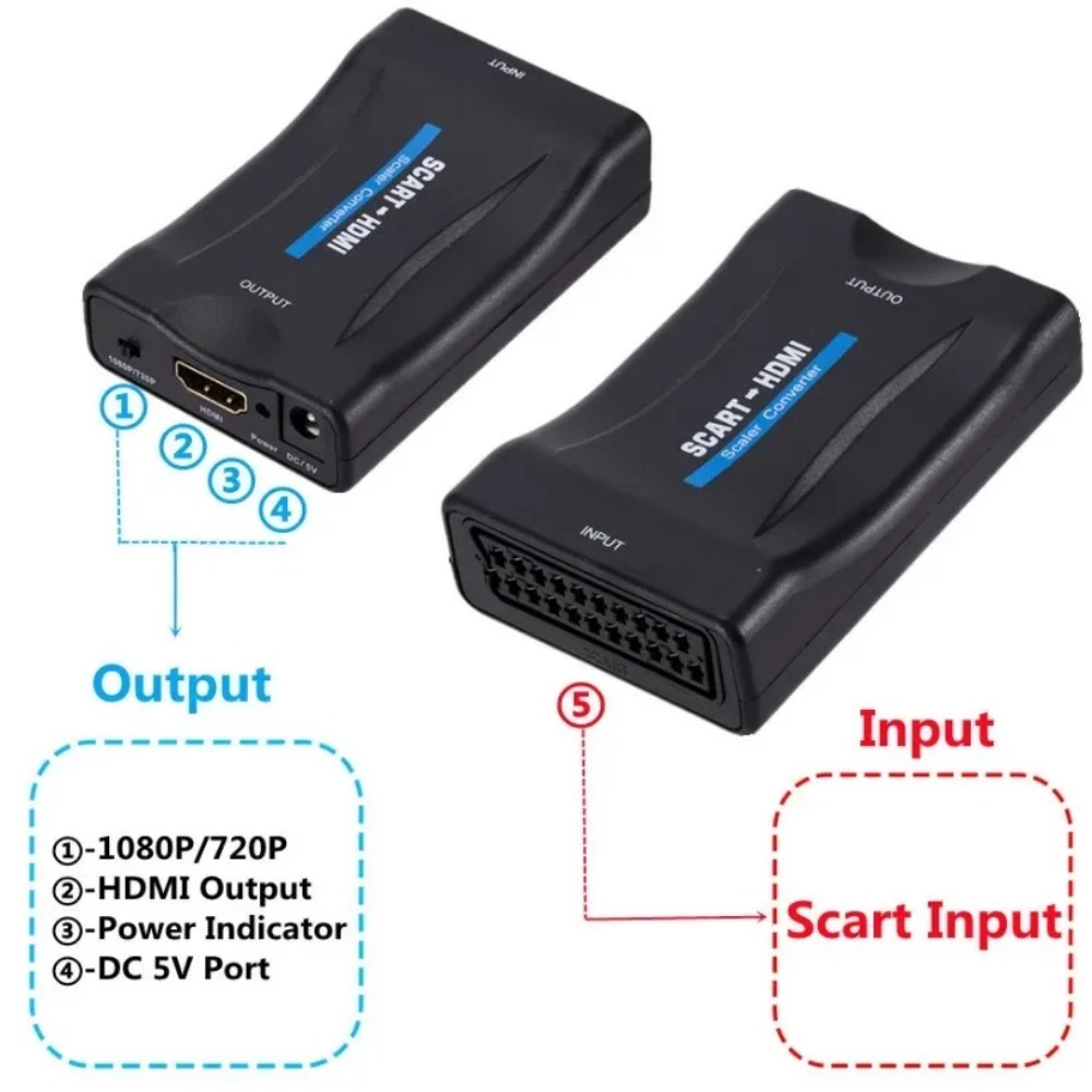 BGGQGG 1080P SCART Zu HDMI-kom – Scart To Hdmi Bewertung und Preis